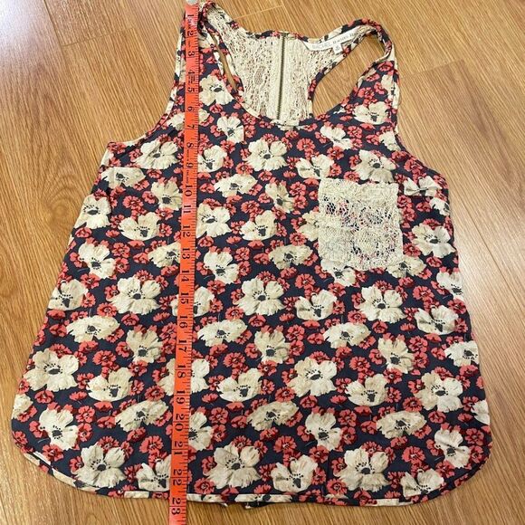 Rachel Roy Floral Lace Zipper Tank - M - Picture 8 of 13